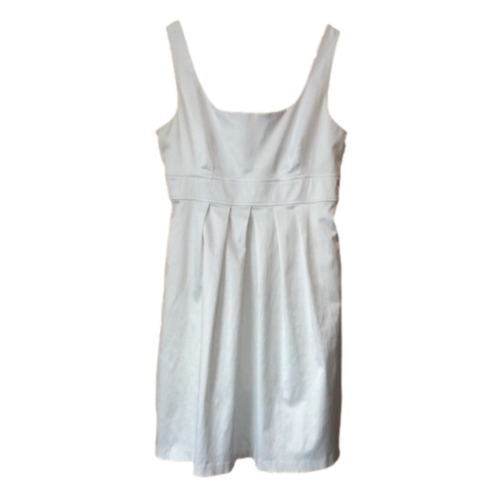 A. Byer white pleated waist sleeveless tank dress Jr size 11